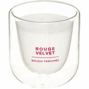 Bougie parfumée Ilan rouge velvet 130 g en verre Atmosphera créateur d'intérieur - Bordeaux