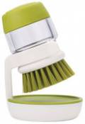 Brosse à vaisselle Palm Scrub / Avec réservoir intégré + support - Joseph Joseph vert en plastique