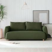 Canapé 3 places en tissu style design nordique moderne