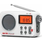 Csparkv - Radio Portable fm/am (mw), Petite Radio Portable,Transistor Radio avec Une Excellente Réception et Une Qualité Sonore Elevée,avec Connexion