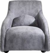 Fauteuil Rocking Chair Swing Ritmo Vintage gris Kare