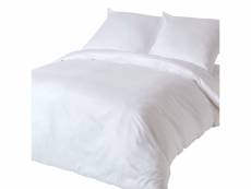 Homescapes parure de lit blanc 100% coton bio 400 fils 155 x 220 cm BL1325F