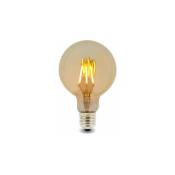 Iluminashop - Ampoule led Filament E27 G95 6W Ambre