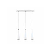 Italux - Suspension moderne Pietro wh blanc 3 ampoules - Blanc