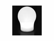 Lampe de table polymère blanche n°4 - caucase - l 22 x l 22 x h 28 cm - neuf