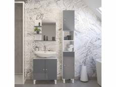 Meuble de salle de bain 60 cm lavabo armoire de rangement