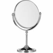 Miroir de maquillage grossissant à poser miroir rond