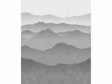 Papier peint panoramique montagnes gris - 158939 -