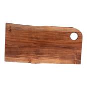 Planche à découper organique 40x20 cm marron en bois H2