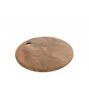 Planche a découper ronde bois de manguier D30cm