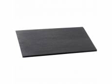 Planche de présentation effet bois - 500 x 250 mm - pujadas - noir - mélamine