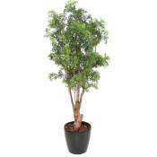 Plante artificielle haute gamme Spécial extérieur Aralia, coloris vert - Dim : 165 x 80 cm
