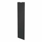 Porte de placard coulissante anthracite avec cadre noir GoodHome Arius H. 248 5 x L. 62.2 cm