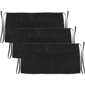 Prixprime - Tablier taille noir 60x30 cm avec 3 poches
