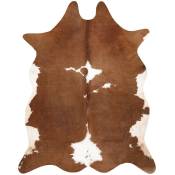 Rugsx - Tapis Imitation Peau de vache, Vache G5070-2, marron cuir brown 155x195 cm