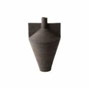 Soliflore Jana / Ø 20 x H 35,5 cm - Céramique brute - Cappellini noir en céramique