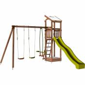 Soulet - Aire de jeux pour enfant avec portique et bac à sable - HAPPY Slide 150