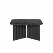 Table basse Plec Medium / Marbre - 70 x 70 x H 35 cm - RS BARCELONA noir en pierre