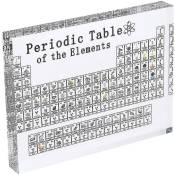Tableau périodique avec éléments, ornement d'affichage de table en acrylique - Crea