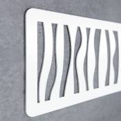Tête de lit économique décoratif en pvc - type forge. Modèle - Afrique - 200cm x 60cm, Blanc