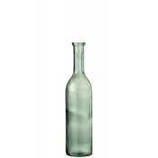 Vase verre vert H75cm