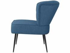 Vidaxl chaise de cocktail bleu tissu 244098
