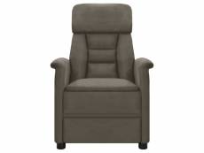 Vidaxl fauteuil de massage gris foncé similicuir daim 289773