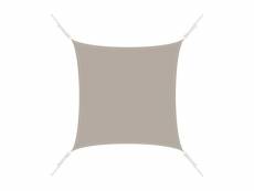 Voile d'ombrage carrée 3x3m taupe
