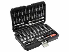 Yato kit d'outils yt-14501 de 56 pièces métal noir 408062