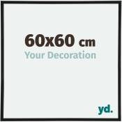 Your Decoration - 60x60 cm - Cadres Photos en Plastique Avec Verre Plexiglas - Excellente Qualité -Noir Mat - Cadre Decoration Murale - Annecy.