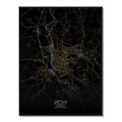 Affiche Vichy Carte Nuit 40x50