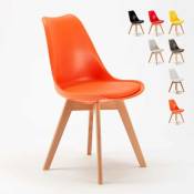 Ahd Amazing Home Design - Chaise de salon et bar design scandinave avec coussin nordica Goblet Couleur: Orange