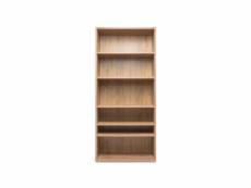 Bibliothèque en bois imitation chêne naturel - bi7060