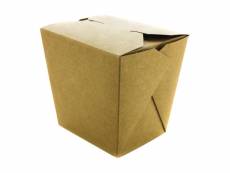 Boîtes à pâtes kraft 1l - lot de 400 - vegware - - papier carton1 70x900x107mm