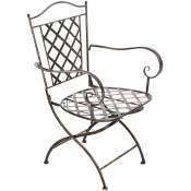 Chaise de jardin en fer dans un style romantique ancien parfait différentes couleurs colore : Bronze