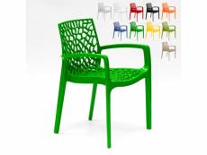Chaise en polypropylène accoudoirs jardin café grand soleil gruvyer arm Grand Soleil