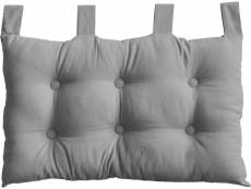 Coussin tête de lit en coton et pattes boutonnées 70 x 45 cm