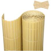 EINFEBEN Canisse double face PVC bambou 1.8 x 4 m Résistant