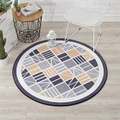 Everyday home- Tapis de chambre Tapis rond Couverture