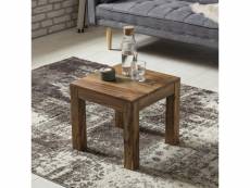 Finebuy table basse bois massif table de salon 45 x 40 x 45 cm | table d'appoint style maison de campagne | meubles en bois naturel | table en bois ma