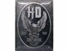 Grande plaque métal eagle harley davidson