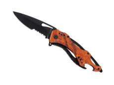 Herbertz - 580312 - couteau herbertz inox camoufle orange 12cm + clip