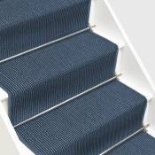 Karat - Tapis d'escalier en Sisal Sylt Bleu 66 x 50