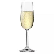 Krosno Flûte Cristal de Champagne en Verre - Lot de