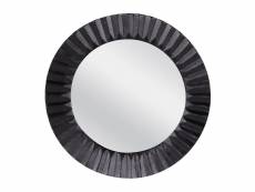 Miroir en fonte plissé noir 61 cm