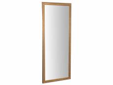 Miroir, long miroir mural rectangulaire, à accrocher au mur, horizontal et vertical, shabby chic, salle de bain, chambre, cadre finition or antique, g