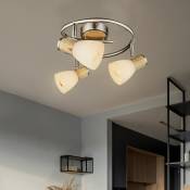 Plafonnier en bois lampe de salon éclairage spot en