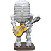 Style Microphone Robot Lampe Tenant Guitare Vintage RéSine DéCoration DéCoration de la Robot