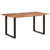 Table à manger Scandinave - Table de salle à manger 160x80x76 cm Bois d'acacia solide BV271365
