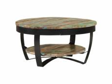 Table basse table de salon | bout de canapé bois massif de récupération 65 x 32 cm meuble pro frco37681